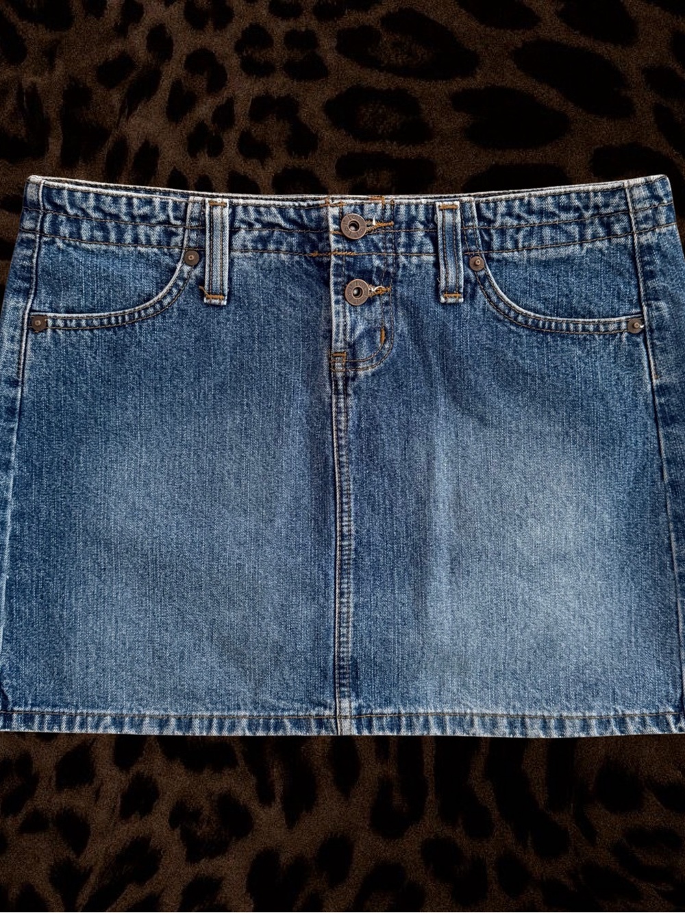 Classic Vintage L.E.I Blue Denim Mini Skirt